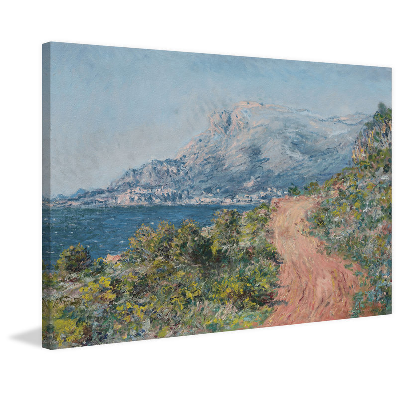 Reproduction d'art sur toile tendue The Road près de Menton, H 12 po x l 18 po