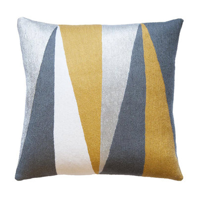 Blade Hand-Embroidered Chain Stitch Pillow
