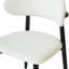 Chaise de salle à manger rembourrée en similicuir et bois d'hévéa Juvan (ensemble de 4)-819030284-819030769
