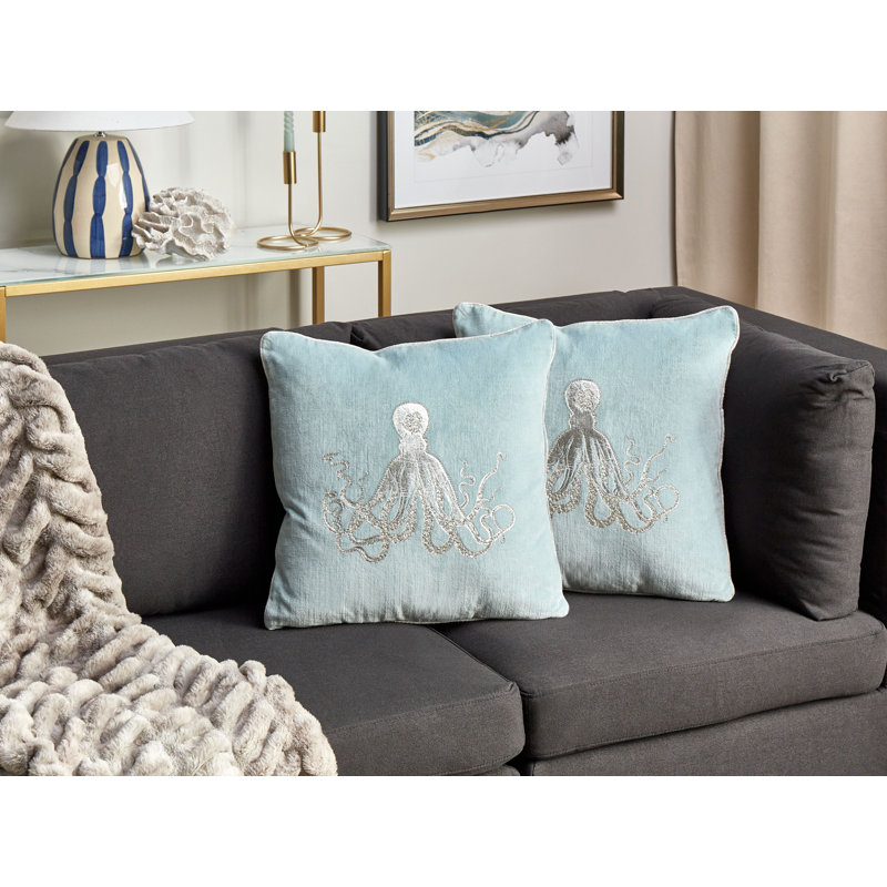 Catana Animal Print Square Cushion, Blue