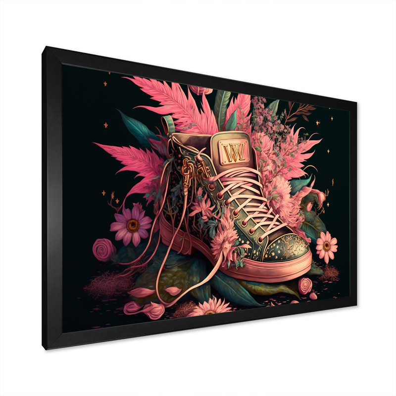 - Art mural sur toile tendance, H 12 po x l 20 po x P 1 po, Impression noire sur toile encadrée