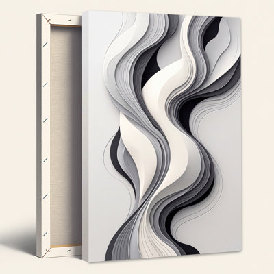 Art mural sur toile noir et blanc