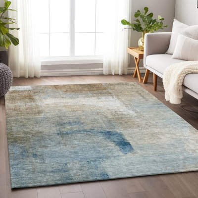 Premium Machine Washable Prisco Taupe Rug