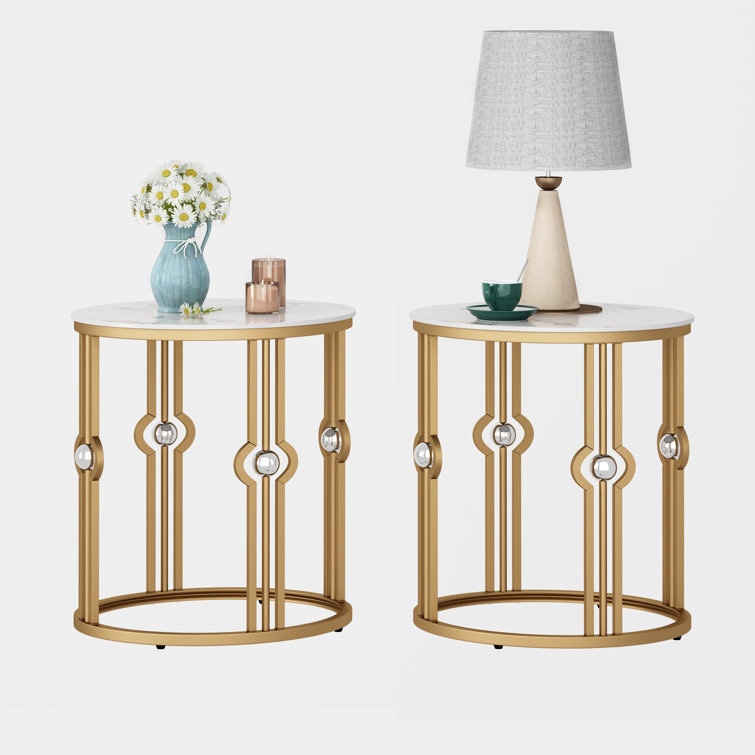 Marble Top End Table Set