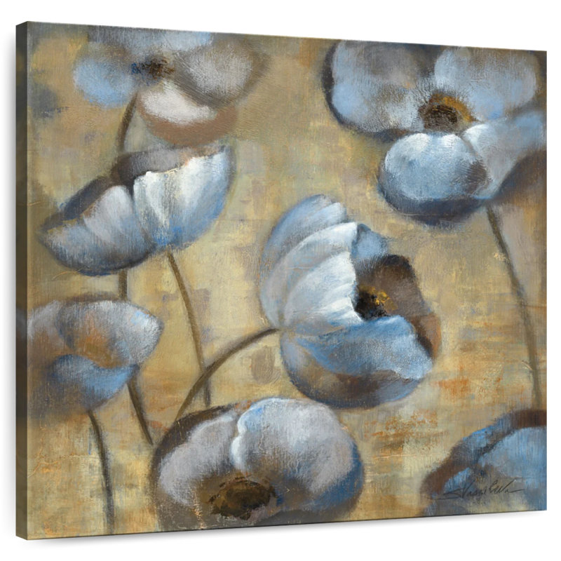 Fleurs au crépuscule, H 10 po x l 10 po