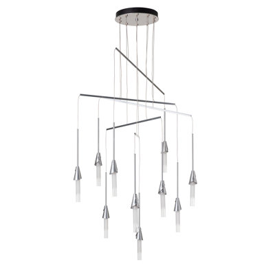 Luminaire suspendu mobile 10 lumières Lilium