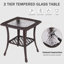 LayinSun 3 Pieces Swivel Gliders Patio Chairs Set With Side Table-2006144472-2006144473