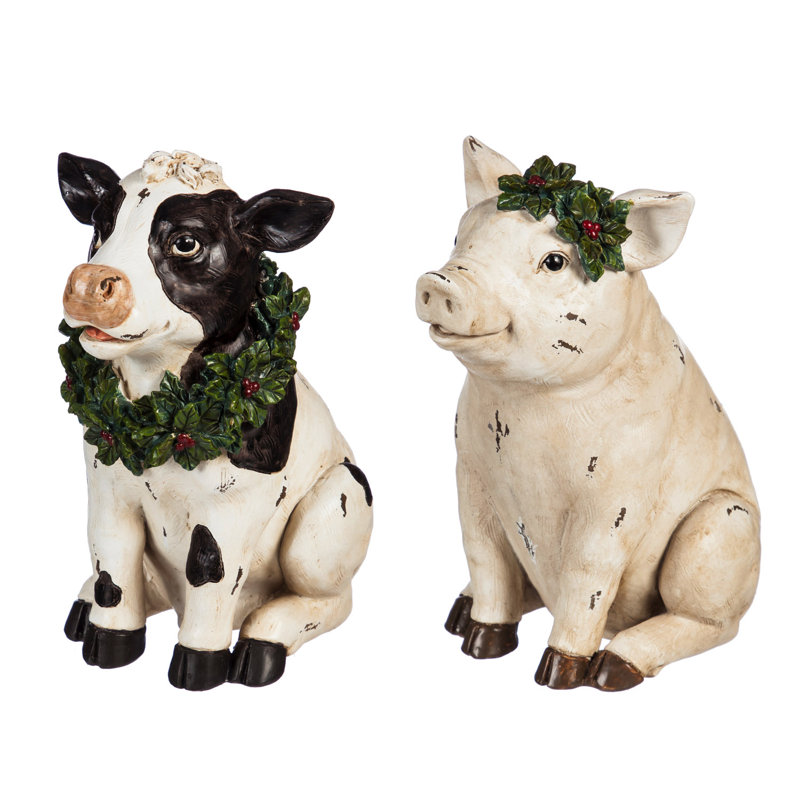 Ensemble d’animaux de ferme 2 pièces
