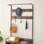Portemanteau, portemanteau avec porte-chaussures pour le vestibule, portemanteau 3 en 1 et support de rangement, avec 7 crochets, une tringle à vêtements