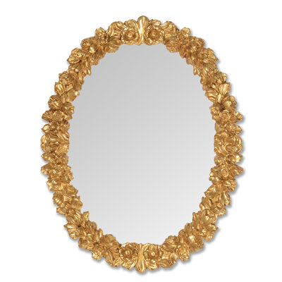 Vegamwala Solid Wood Flat Wall Mirror