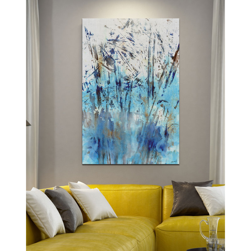 « eaux edge ii », reproduction d’impression, H 12 po x l 8 po x P 1,5 po, Toile tendue