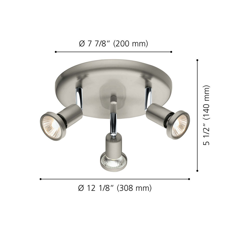 Flush Mount, Nickel