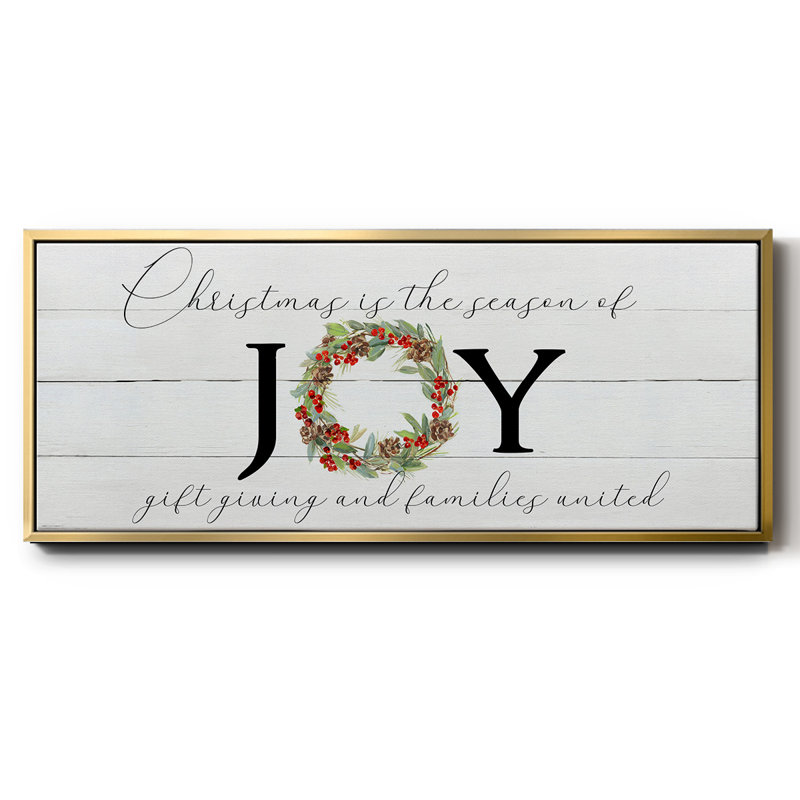Season of Joy - toile encadrée, H 24 po x l 60 po