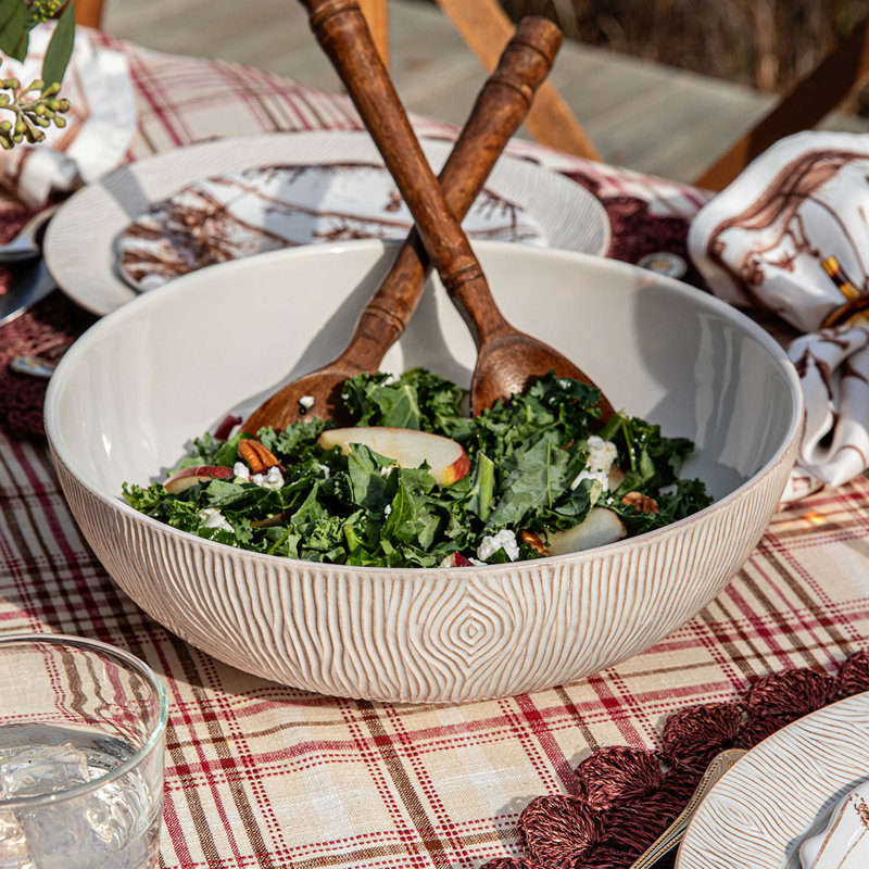 Blenheim Oak Serving Bowl, 11.25"