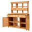 Banc de jardin haut de 65,7 po avec cadre en bois de sapin et structure rustique TopMAX
