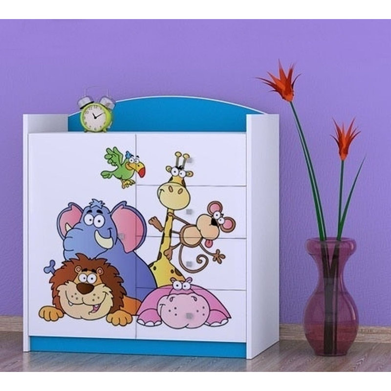 Niemeyer Kids 4 - Drawer Combo Dresser, Blue