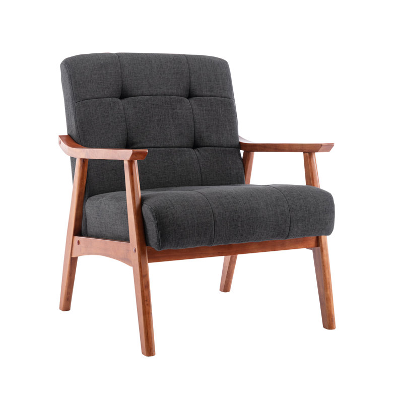 Upholstered Armchair, 	Dark Grey