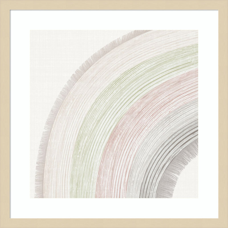 «Little Rainbow I» par Pi, reproduction d'art encadrée sur bois juvénile, H 21 po x l 21 po