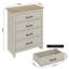 Limestone 4 - Drawer Chest of Drawers-759589265