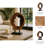 Altus Handcrafted Wooden Statuary Sculpture On Stand For Table Accent -  Decorative Object For Home Decor Or Decorations For Living Room - 19", Brown & Black