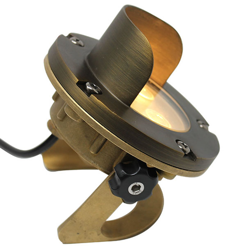 Projecteur à DEL basse tension en métal, Bronze