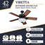 Ventilateur de plafond 42 po avec ensemble d'éclairage Viretta-2060632422