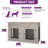 Wooden Large Double Dog Crate Furniture, with Removable Divider, Drawers-1464030621