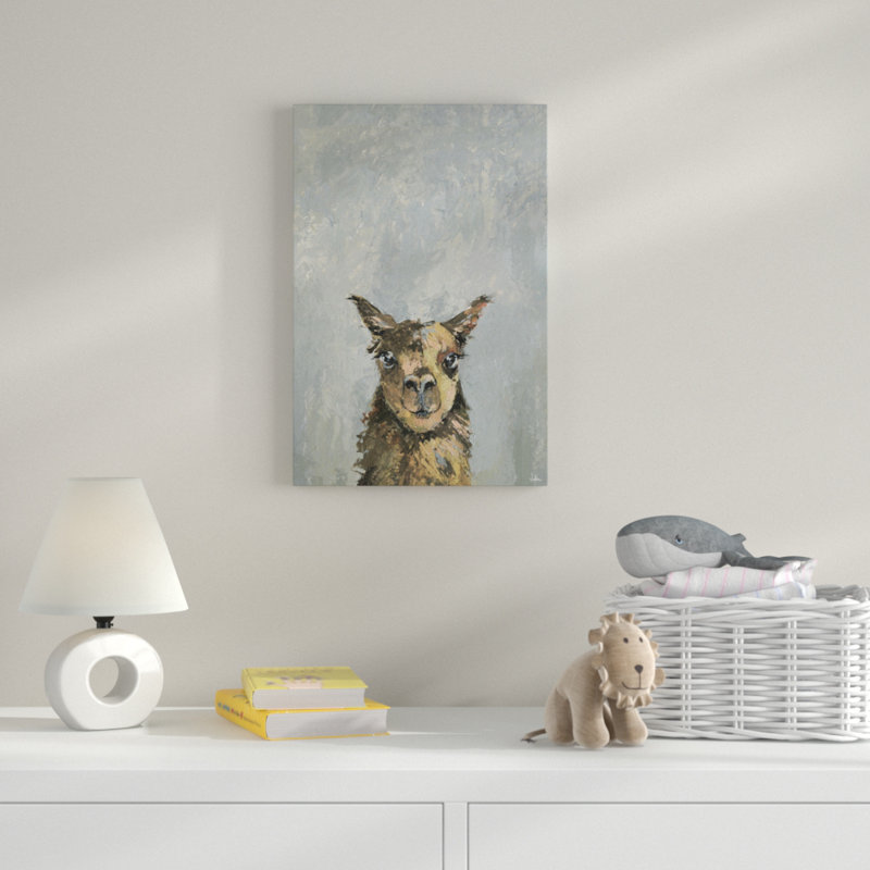 «Naughty Llama», reproduction sur toile tendue, H 24 po x l 16 po x P 1,5 po