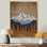 «White and Brown Morocco Berber Mountains - Mountains Wall Art, White Landscape», reproduction d'art sur toile