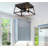 14 Inch Flynn 3 Lt Square Flush Mount Oil Rubbed Bronze Clear Glass Industrial Modern Style Kitchen
