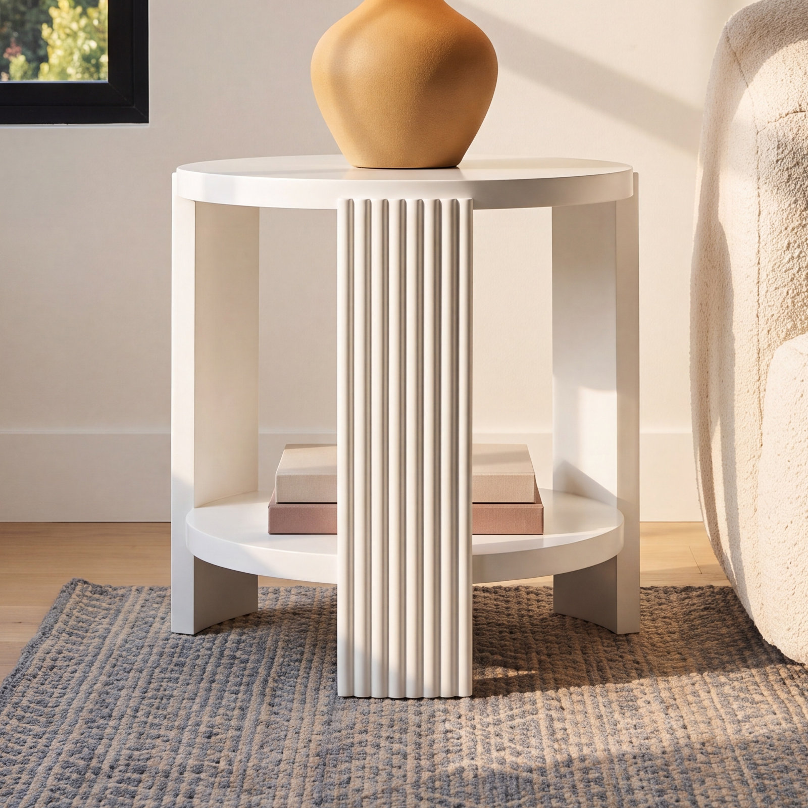 Liabella 22" End Table, White