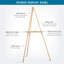 Jacquon Inbox Zero Folding Adjustable Solid Wood Tripod Easel-10760182
