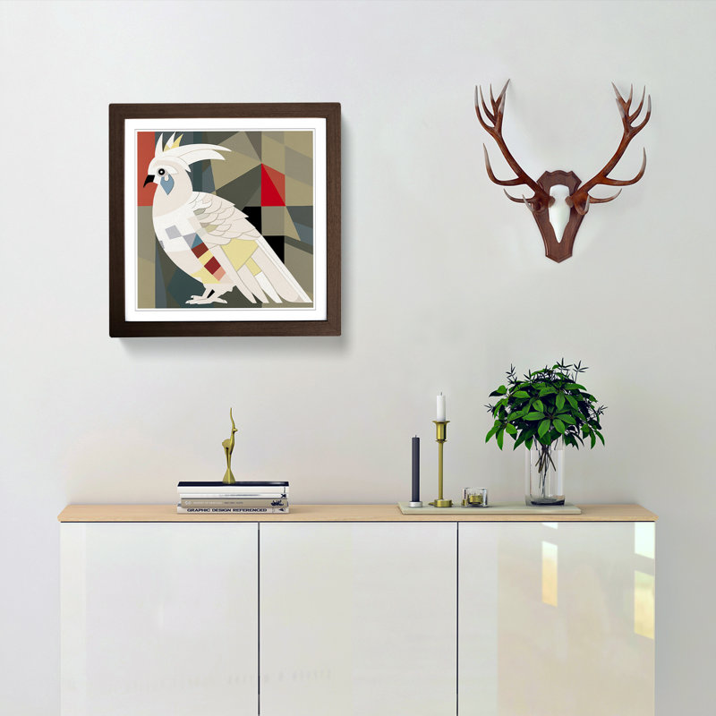 Single Picture Frame Print on Wood, Walnut