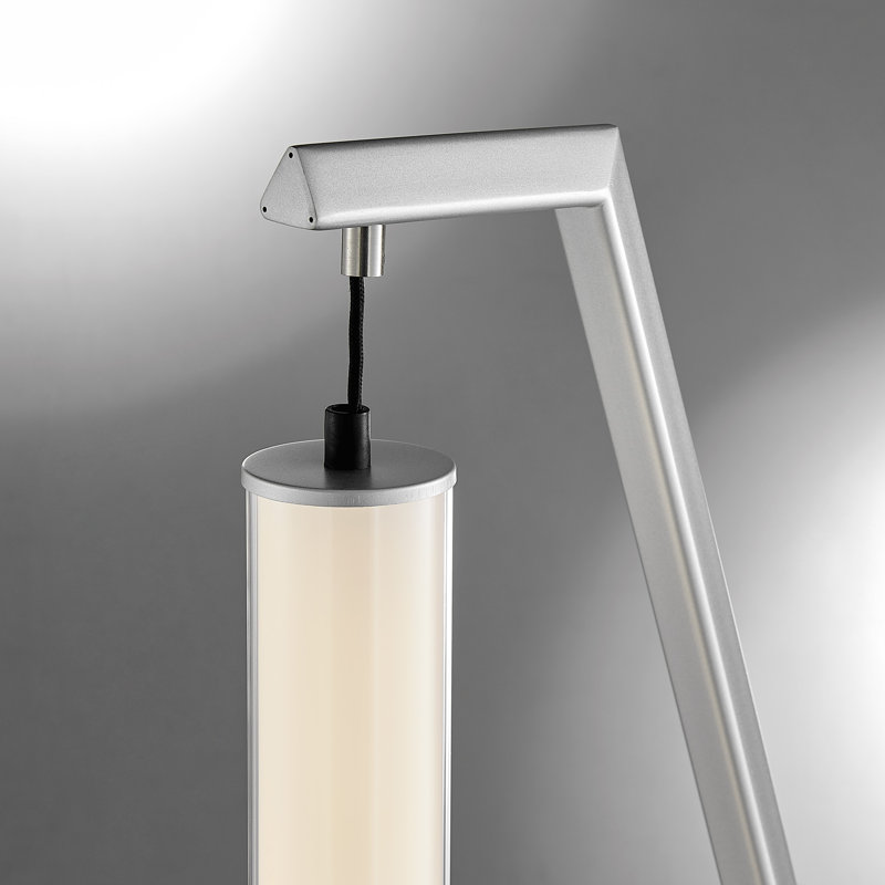 Calon 70'' LED Arched Floor Lamp, Silver