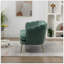 Petit canapé-causeuse moderne en chenille de 59 po de largeur avec petit canapé à deux places avec pieds en métal doré pour petit bureau-234657375