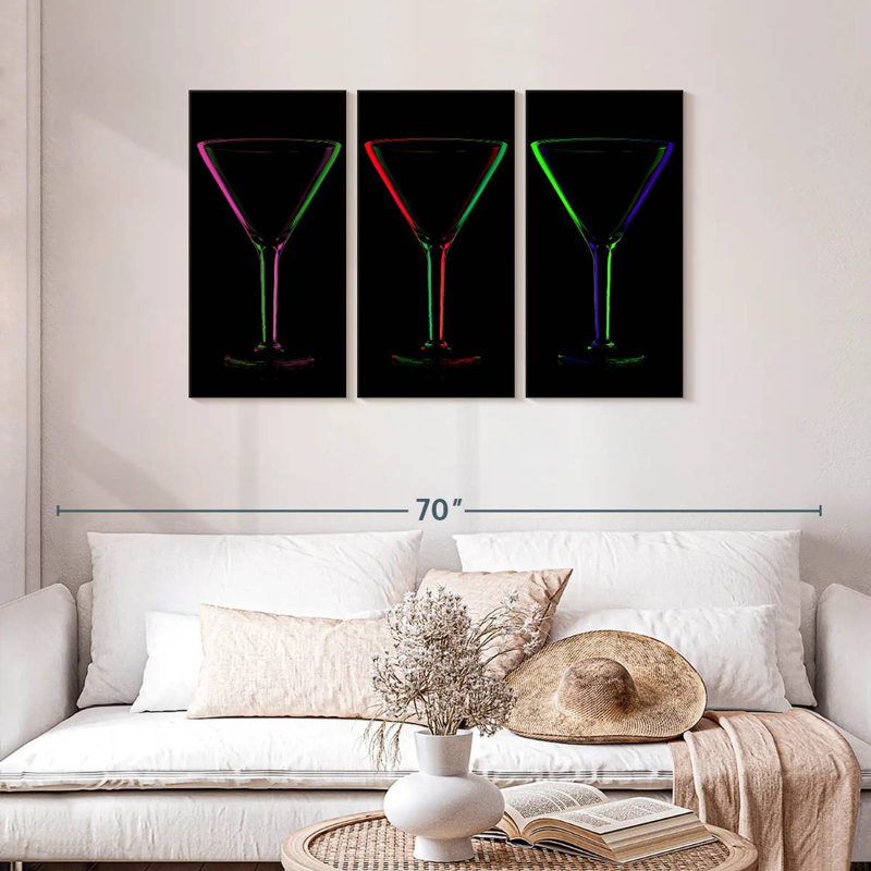 Yarlin Martini Party, 28" H x 45" W