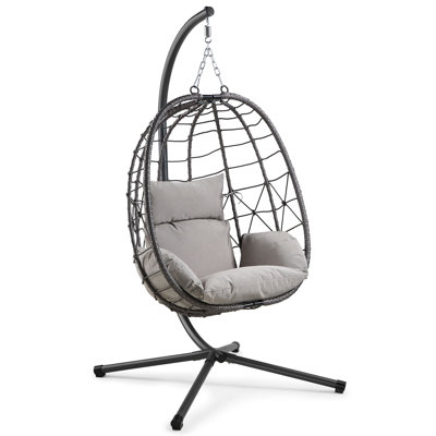 Grey Egg Chair with Stand