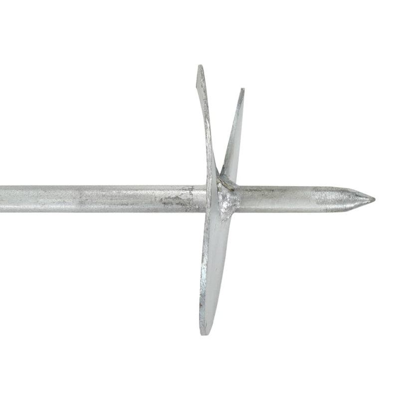 vidaXL Earth Anchors 3.9x23.6" Galvanised Metal