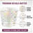 Iridescent Hobnail Glass Candle Holders, 6 Pack