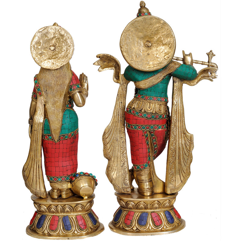 Ensemble de 2 figurines Mujer Krishna et Radha