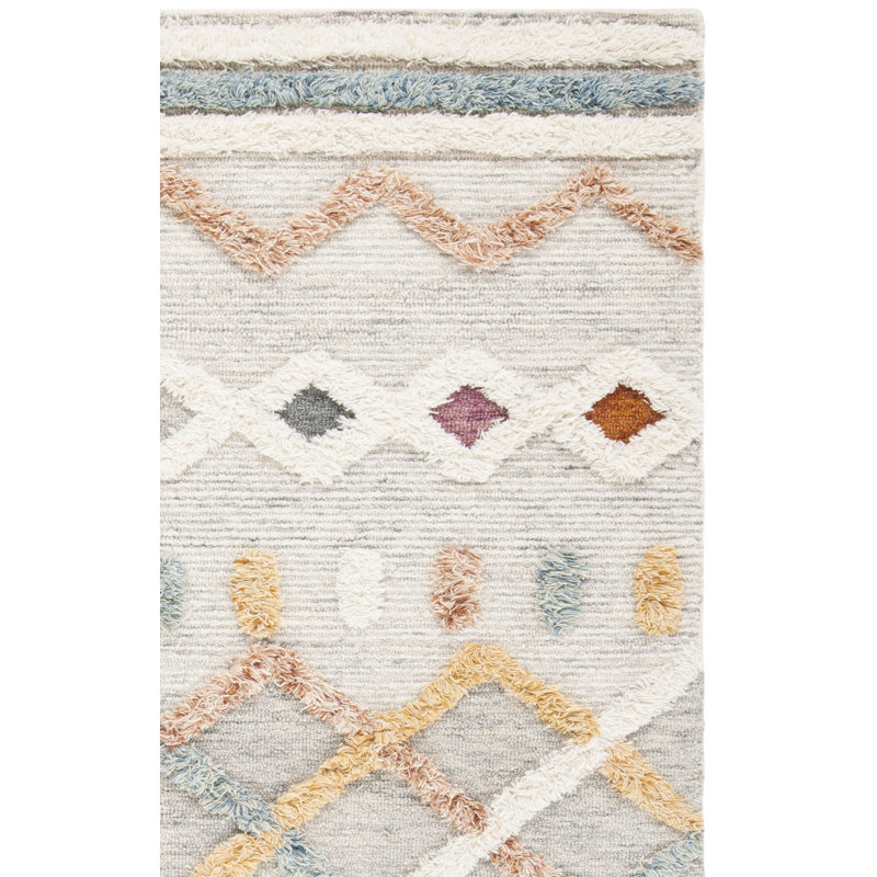 Kara Hand-Tufted Wool Ivory Rug, Rectangle 2' x 3'