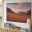 Toile, "Un vaste paysage désertique au crépuscule", art mural de falaises de grès-1775019906