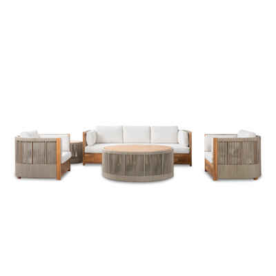 Layton 5-Person Acacia Patio Seating Group