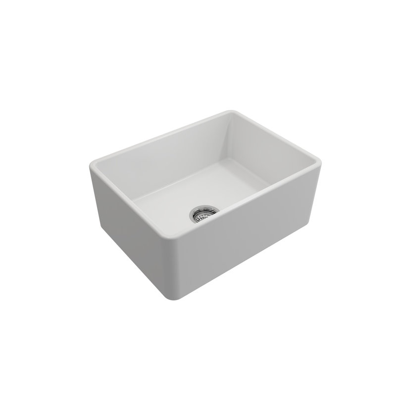 24'' L Kitchen Sink, Matte White