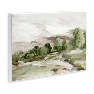  «Tree Line From Afar», art mural sur bois par Lera
