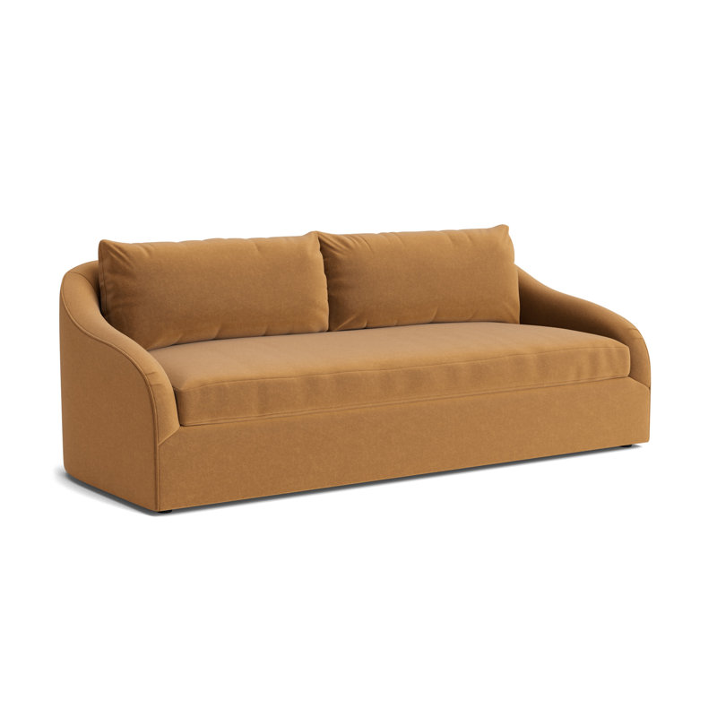 Laurel 90 Sofa, Performance Velvet - Hazelnut
