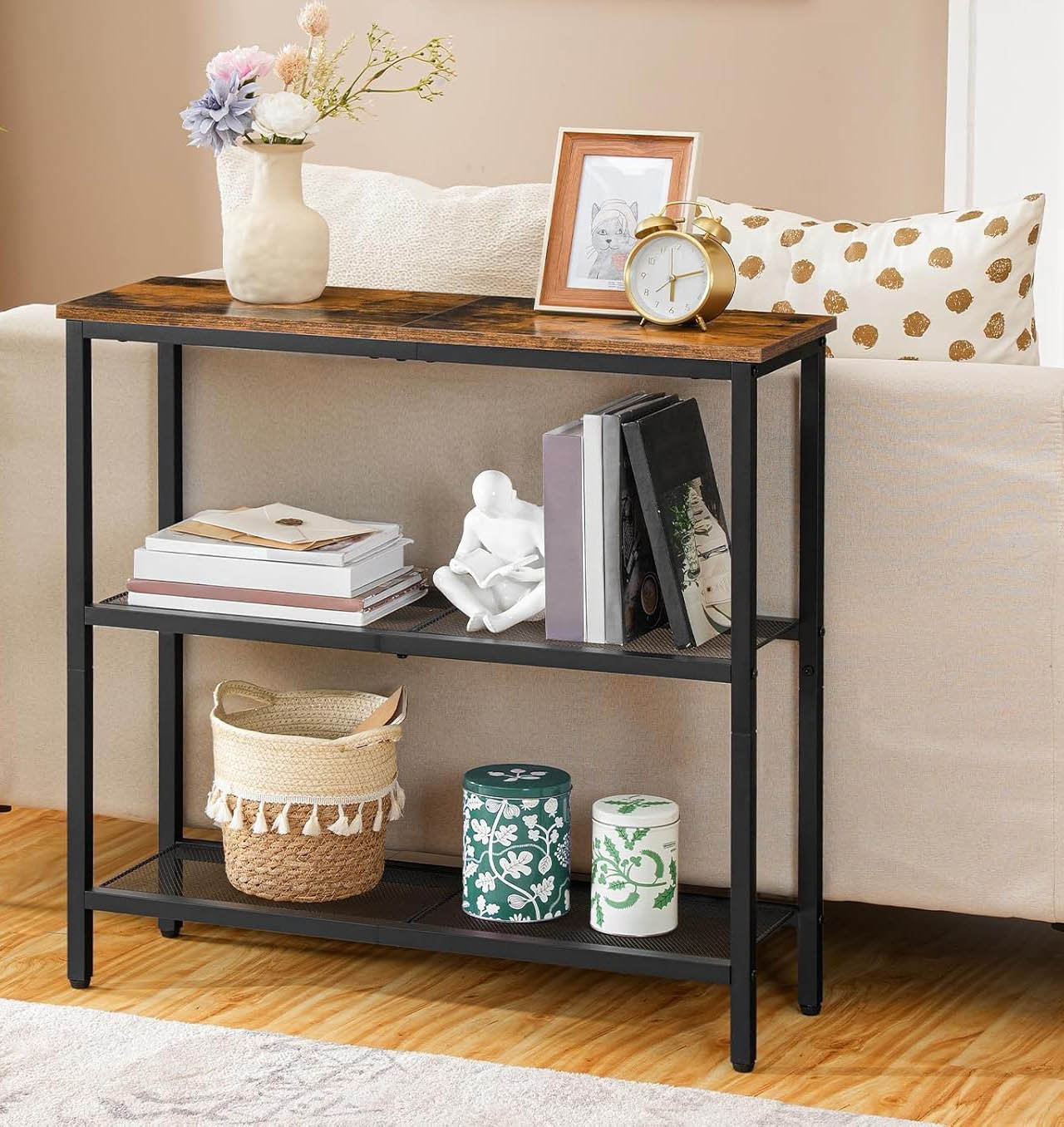 Trent Austin Design Slim Hallway Console Table With 3 Shelves | Wayfair ...