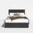 Haden Velvet Upholstered Platform Bed Frame with Channel Tufted Headboard-430185540-430185537