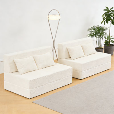 Canapé convertible Boneless, canapé de plancher pliable