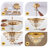 Crystal Chandelier For Living Room, 35.43 Inch 7-tier Modern K9 Chandeliers For Dining Room, Round Raindrop Light Hanging For High Ceiling, Staircase, Entryway, Foyer, No Bulbs included